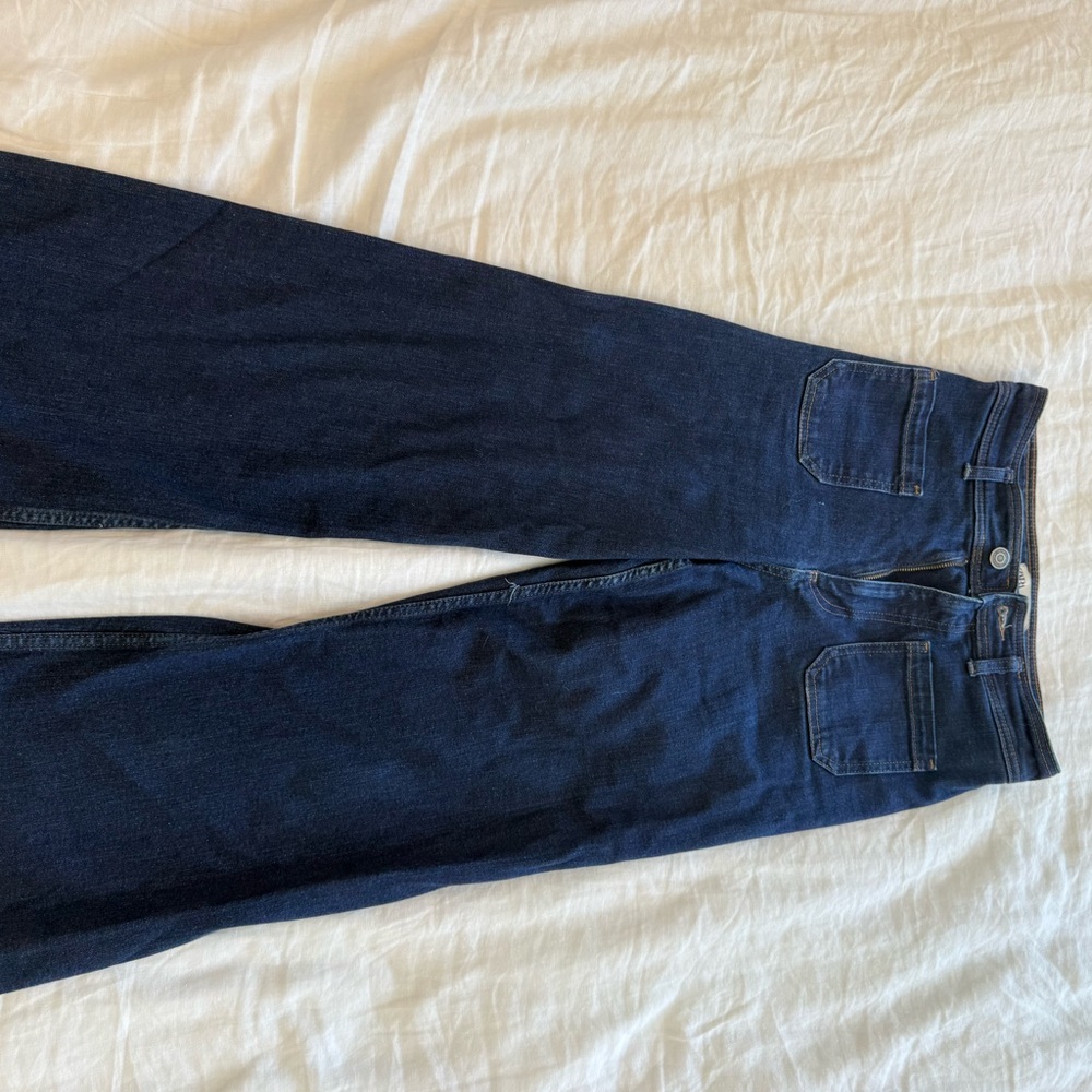 Dark Blue French Girl Jeans